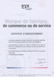 Certificate of Trademark Ownership LIRA (France)
