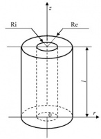 Stationary heat propagation in a plate (ring section) under mixed boundary conditions of the first and third kind (given temperature and convection)