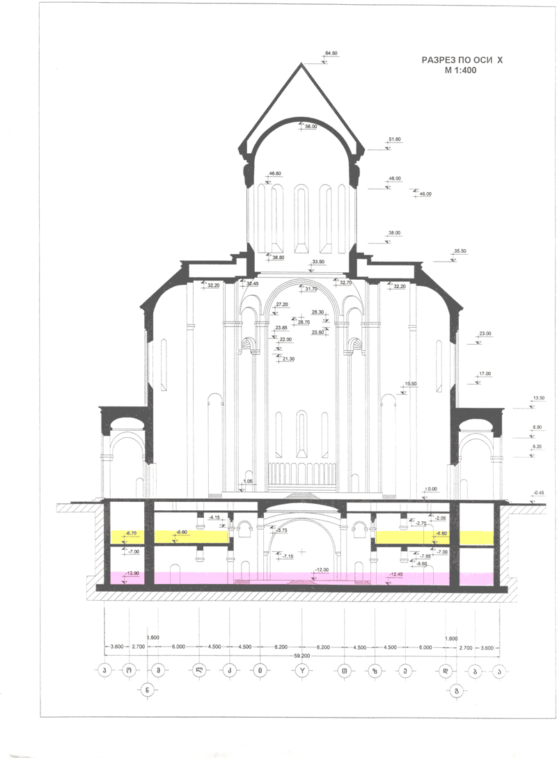Sectional elevation