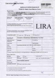 Certificate of Trademark Ownership LIRA (Turkey)