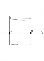 Stationary heat propagation in the rod under boundary conditions of the first kind (given temperature)